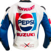 Kevin Shwantz Pepsi SUZUKI Sports Racing Replica Leather Motorcycle Jacket