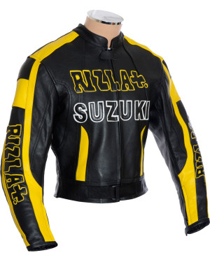 Custom Made SUZUKI Leather Motorbike Jacket