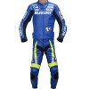 SUZUKI ECSTAR Blue MotoGP Race Replica Leather Motorcycle Suit