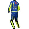 SUZUKI ECSTAR Blue MotoGP Race Replica Leather Motorcycle Suit