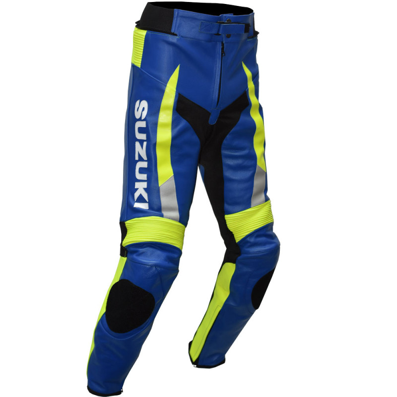 SUZUKI ECSTAR Blue MotoGP Race Replica Leather Motorcycle Suit