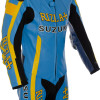 SUZUKI Livery Replica Rizla Blue Motorcycle Leather Biker Suit