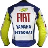 Rossi 46 MotoGP Fiat Yamaha Petronas R125 R1 Biker Leather Jacket