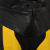 Yamaha Yellow Black Biker Leather Trouser