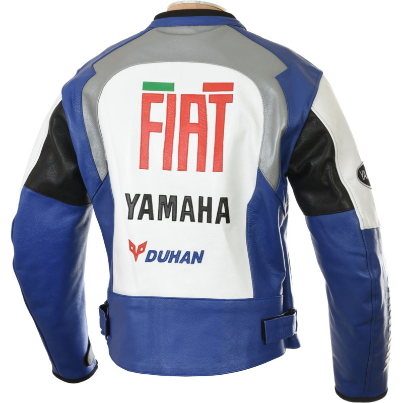 Fiat Yamaha Team MotoGP Leather Motorcycle Jacket 