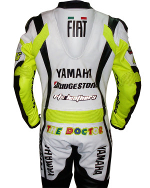 Retro FIAT Yamaha Rossi Replica Biker Leathers