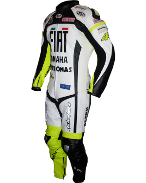 Retro FIAT Yamaha Rossi Replica Biker Leathers