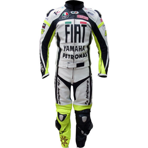 Retro FIAT Yamaha Rossi Replica Biker Leathers