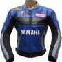 Valentino Rossi 46 Yamaha Blue Leather Biker Jacket
