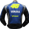 Valentino Rossi 46 Yamaha Blue Leather Biker Jacket
