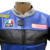 Valentino Rossi 46 Yamaha Blue Leather Biker Jacket
