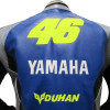 Valentino Rossi 46 Yamaha Blue Leather Biker Jacket