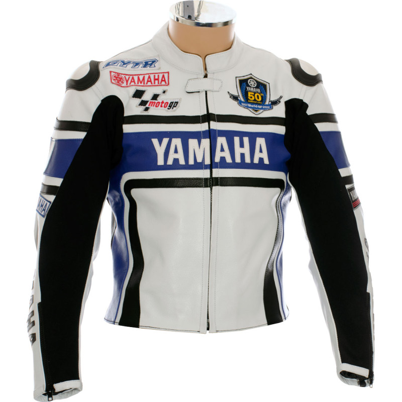 WGP Anniversary Special Edition Yamaha Blue Motorcycle Jacket