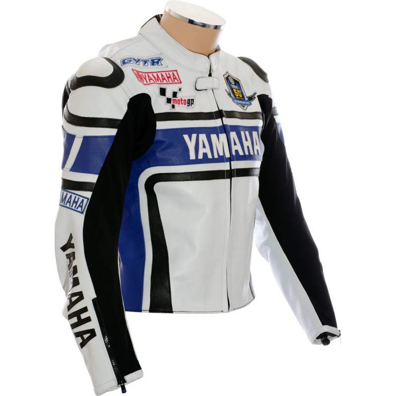WGP Anniversary Special Edition Yamaha Blue Motorcycle Jacket