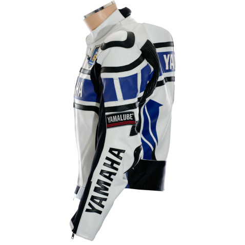 WGP Anniversary Special Edition Yamaha Blue Motorcycle Jacket