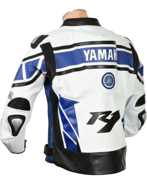 Yamaha R1 WGP Blue Edition Motorcycle Jacket