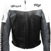 Yamaha R6 Moto Grey Leather Motorcycle Jacket