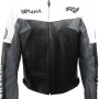 Yamaha R6 Moto Grey Leather Motorcycle Jacket