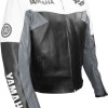Yamaha R6 Moto Grey Leather Motorcycle Jacket