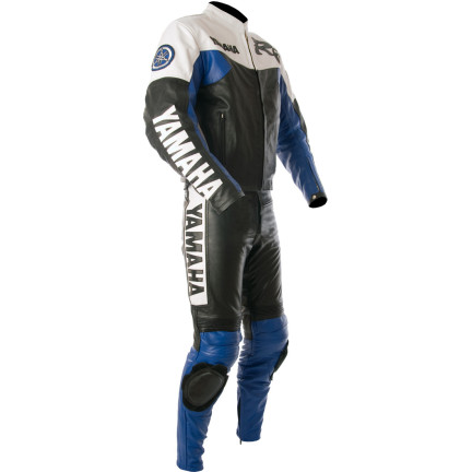 Yamaha R6 Retro Blue Motorbike Leather Suit