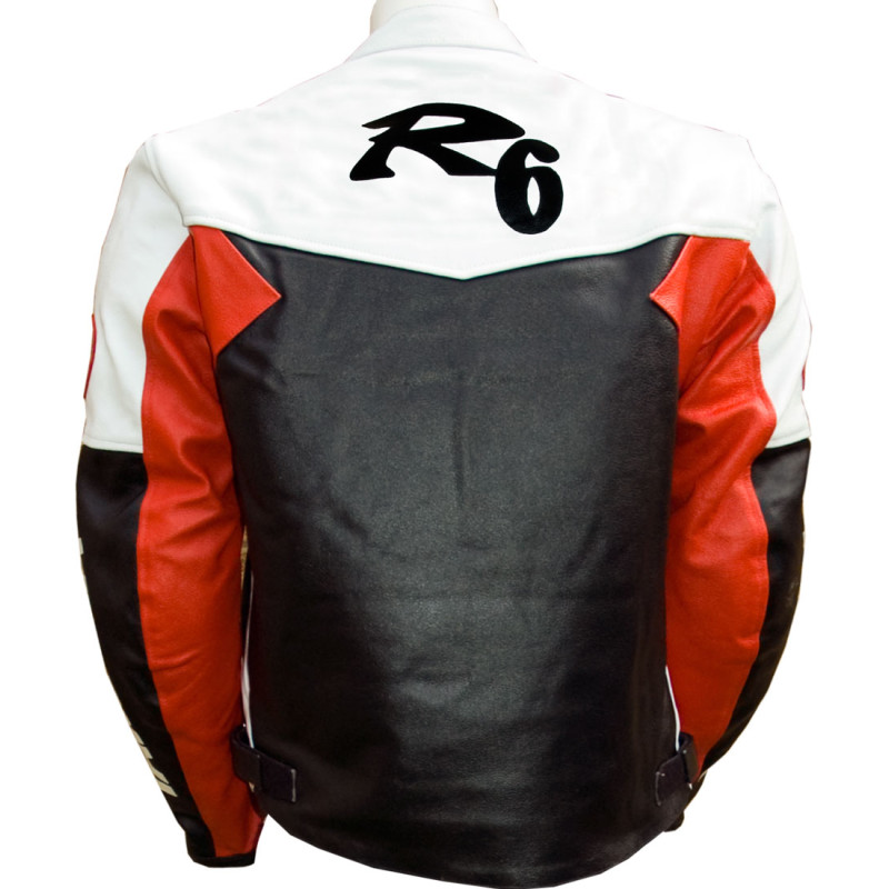 Yamaha R6 Retro Red Motorbike Leather Suit