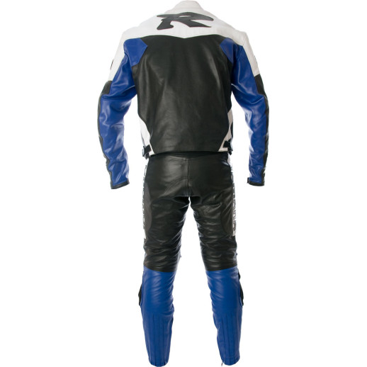 Yamaha BLUE Classic Street Biker Leather Suit