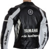 Yamaha Speedblock Black Leather Biker Jacket