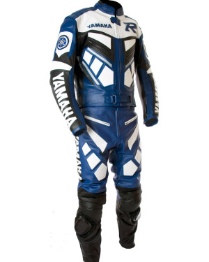 Classic Yamaha Moto Sports Leather Biker Suit - 3 Colours