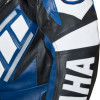 Yamaha Classic Blue Motorcycle Leather Jacket 