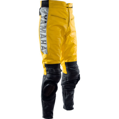 Yamaha Classic Yellow Leather Motorcycle Suit