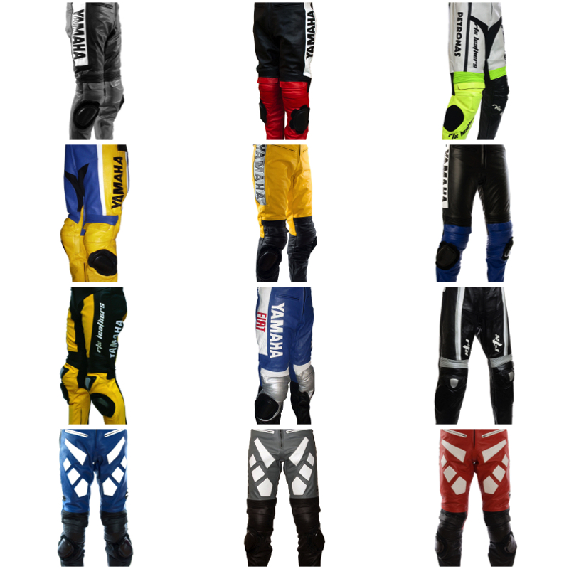 Custom Built YAMAHA Leather Biker Trouser Pants